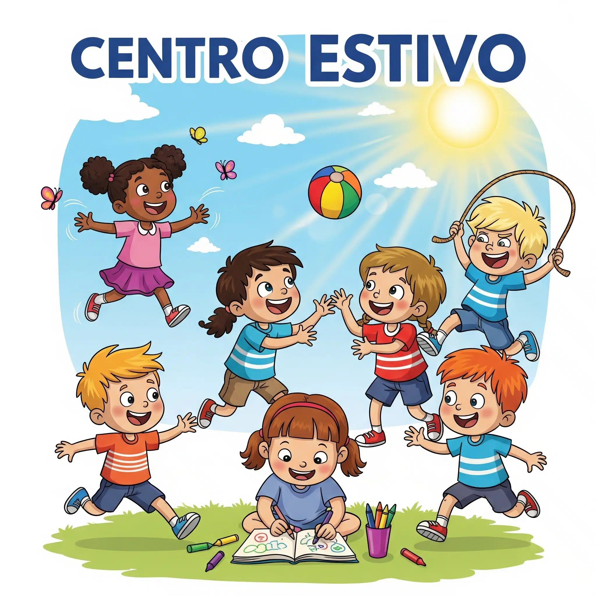 Il Comune di Pettinengo e C.A.M. organizzano 
CENTRO ESTIVO 2026 - Riservato ai Bambini della Scuola dell'Infanzia